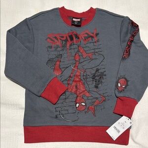 Marvel Spidey Red and Gray Sweatshirt